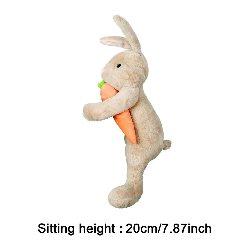 Easter Bunny Tree Topper Ornaments Decoration Plush Doll for Home Party Supplies Basket Stuffers Festival Toddlers Kids Table Quake