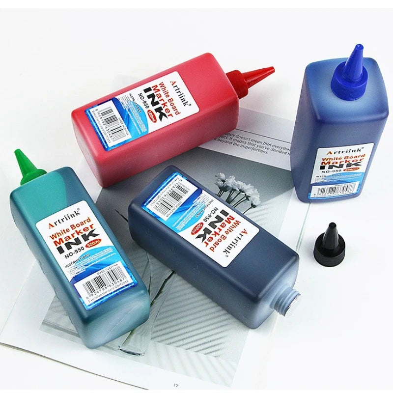 1pc Whiteboard pen ink 500ML replenishment liquid water-based large capacity erasable environmentally friendly filling liquid Quake
