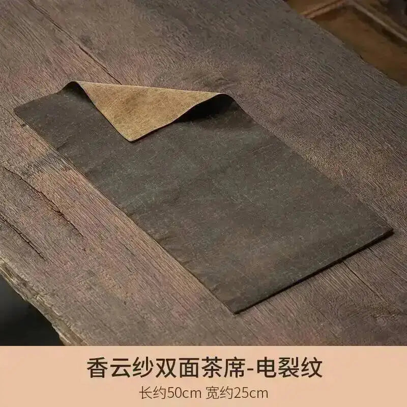 Gauze Double-sided Dry Tea Mat Teapot Mat Chinese Zen Table Flag Tablecloth Tea Mat Tea Ceremony Quake Mat - Electric Crack