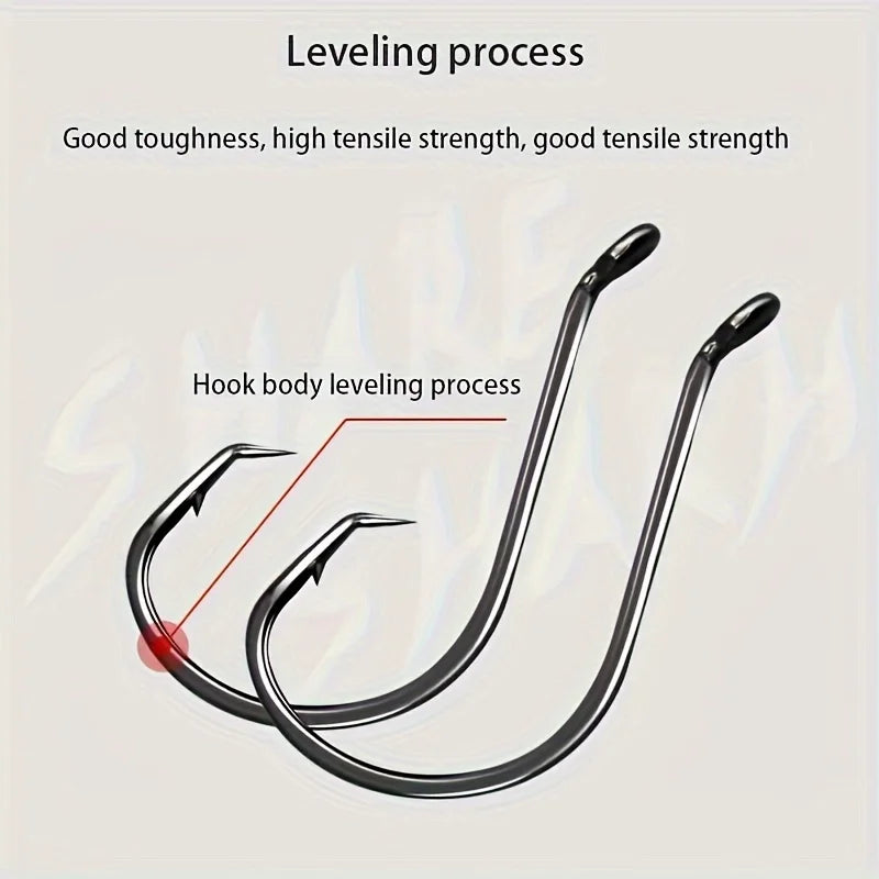 50pcs Circle Hooks Fishing Equipment Octopus Hooks Saltwater 1#-10/0 Quake