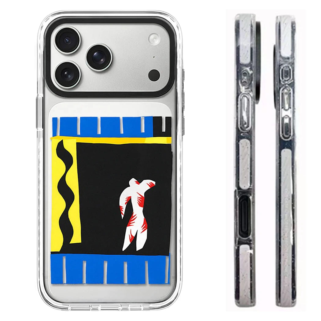 608246 White Border Magnetic Phone Case Cover for IPhone 14 15 16 17 18 Pro Max Case Quake white (MagSafe) 1 iPhone 15
