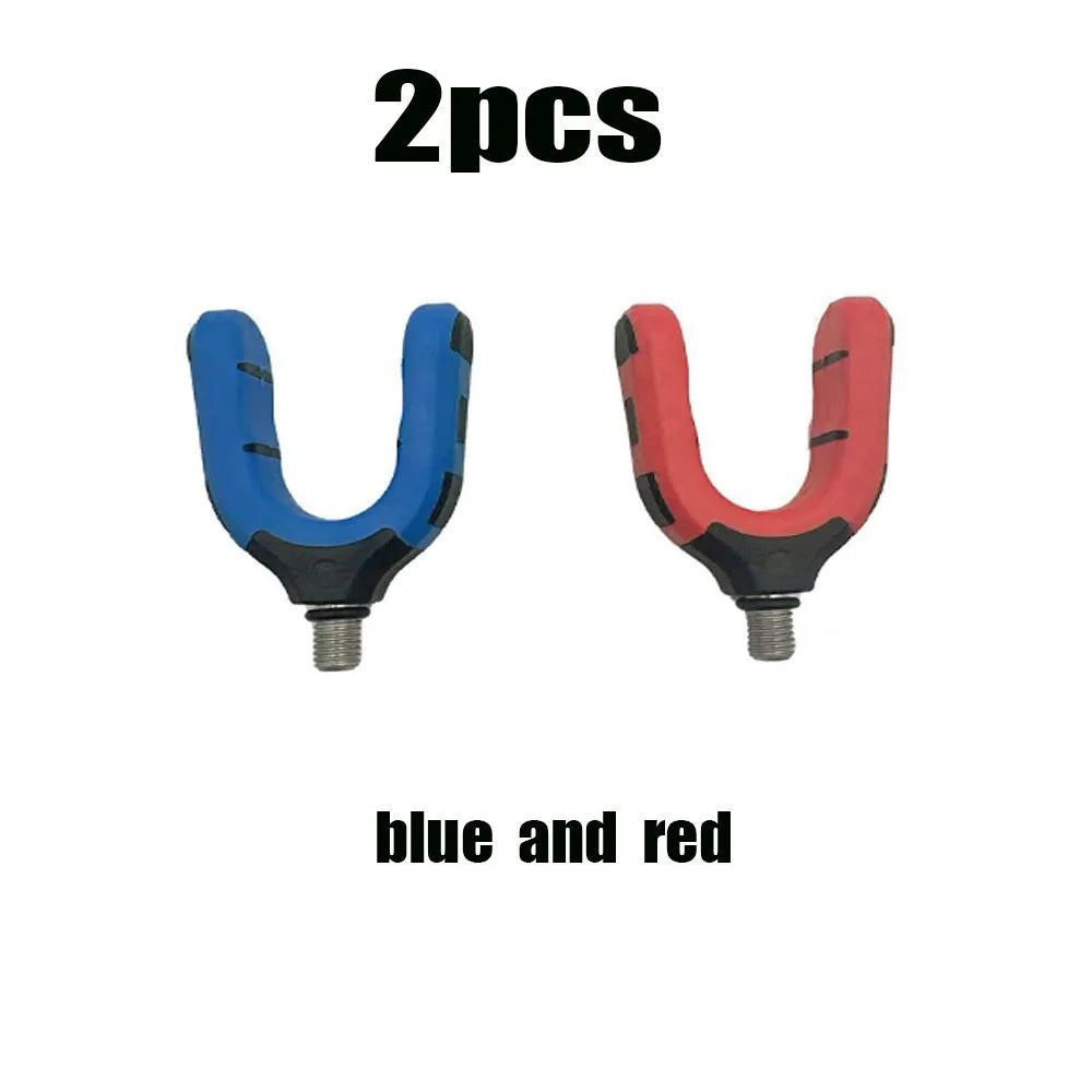 1Pc Rigtrip Heavy-Duty Carp Fishing Rod Rest Head Gripper Holder with Screw Thread, Non-Slip Grip Base - Compatible with Rod Pod Quake Lanhong2Pcs