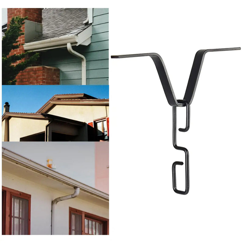 Rain Chains Adapter Chain Hook Replacement Downspout for Gutters V Shaped Quake
