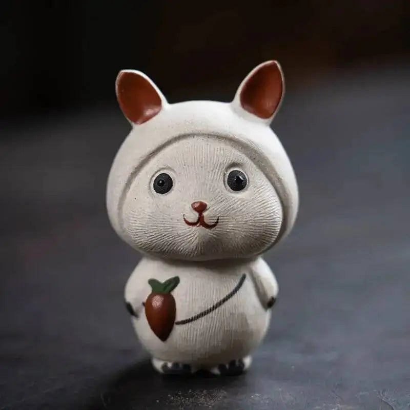Tea Pet Zodiac Rabbit Tea Tray Hand-made Small Tea Play Ornaments Accessories Quake