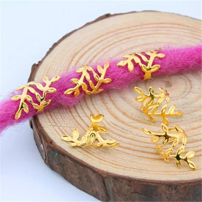 20pcs Metal Hair Dreadlock Rings Gold Silver Adjustable Cuff Clip Hair Braids Dirty Braid Beads Hairpin Jewelry Hair Accessories Quake 20 pcs gold