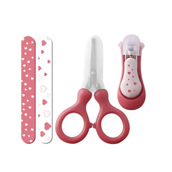 Storage Set Baby's Nail Clippers Kits baby nail trimmer Children's Care Tools For Kids Nail Clipper Scissors Nail Clippers Quake B263 Red