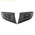 Steering Wheel Interior Button Panel, Black ABS Button Assembly for Worn Button Repair and Everyday Trim Service H8WE Quake a pair CN
