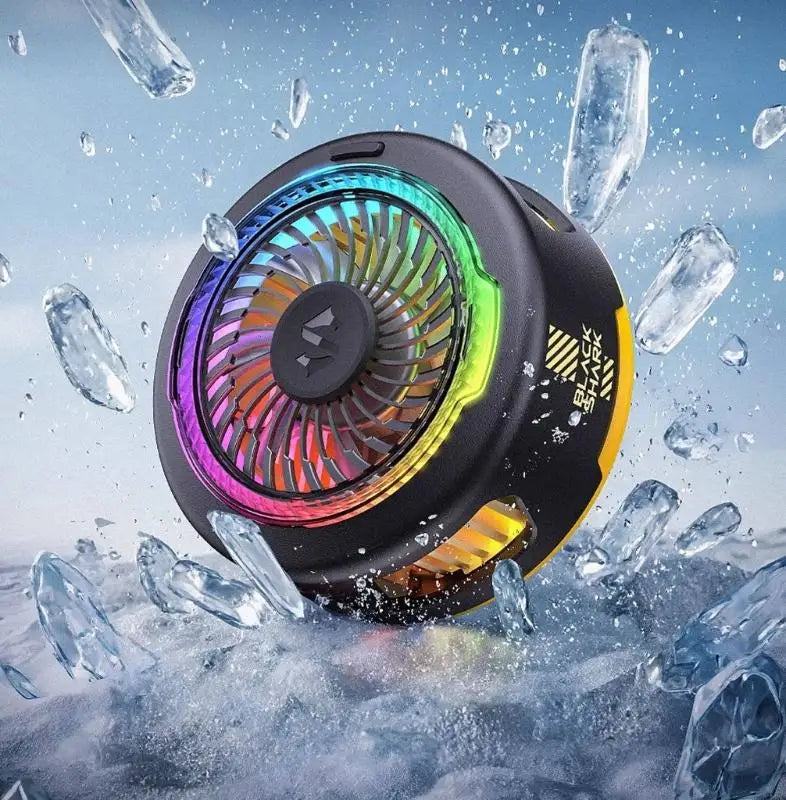 Gaming Phone Fan with Round Housing and Quick Attach Design for Streaming, Charging, Recording, and Daily Device K1KF Quake
