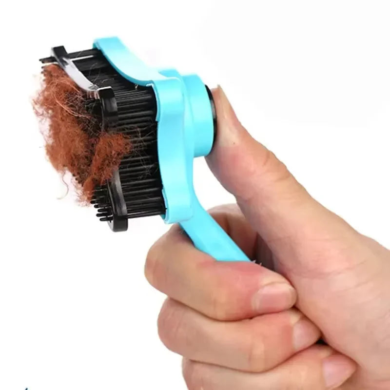 Dog Brush Cat Grooming Brush Self Cleaning Static Free Massage Comb Stable Thicker Bristles Pet Supplies To Remove Loose Fur Quake