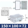 IP67 Electrical Junction Box Waterproof White Outdoor Sealed Switch Power Case Enclosure With Hasp Plastic Distribution Boxes Quake 150-100-72mm Style 2
