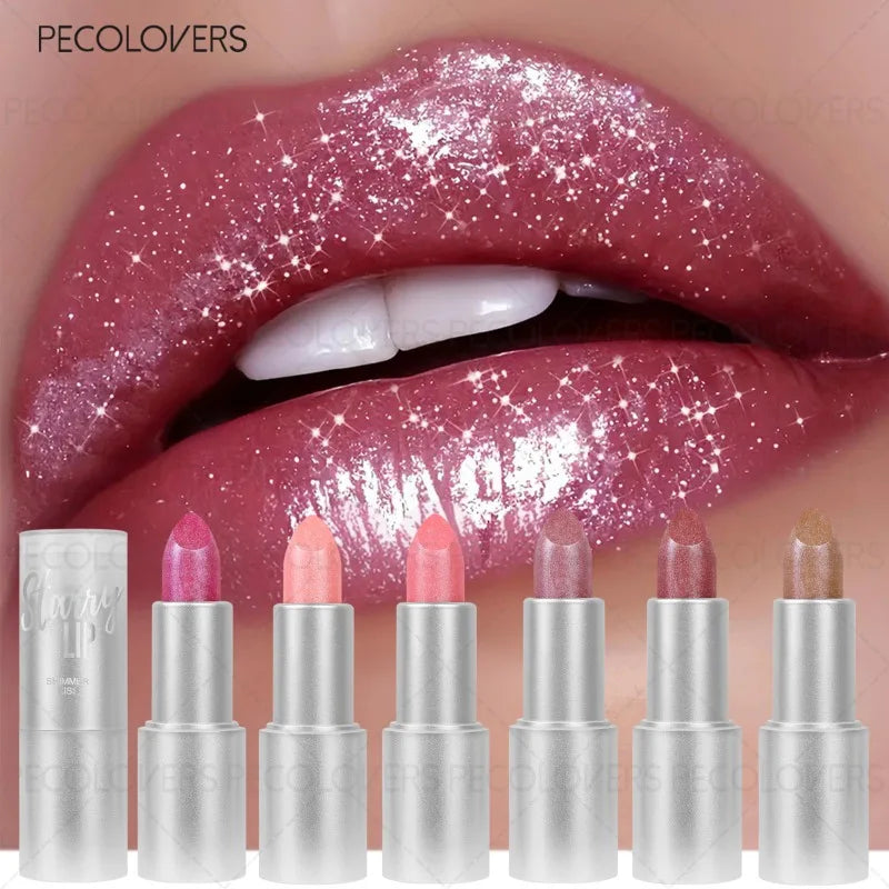 1PC Glitter Lipstick, Shiny and Charming Lips, Waterproof and Sweatproof, Suitable for Festival Makeup, Lip Cosmetics Quake