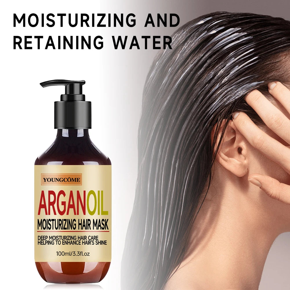 100ML Morocco curl styling cream, professional hair care facial mask,Revitalizes hair's beauty,suitable for all hair qualities Quake