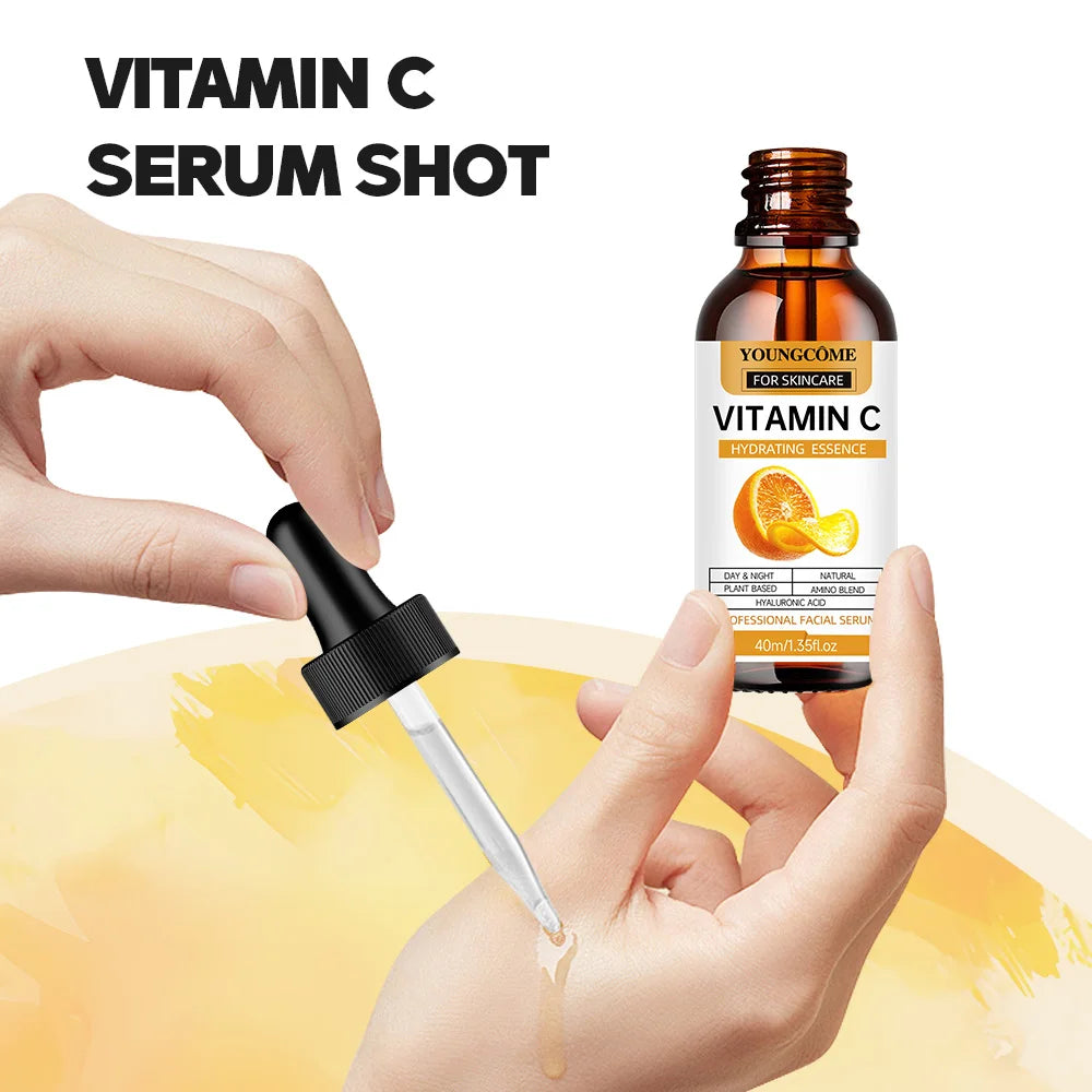Vitamin C Facial Essence Dark Spot Remover Repair Anti-aging Essence Facial Skin Care Repair Collagen Nourish Skin Care Quake