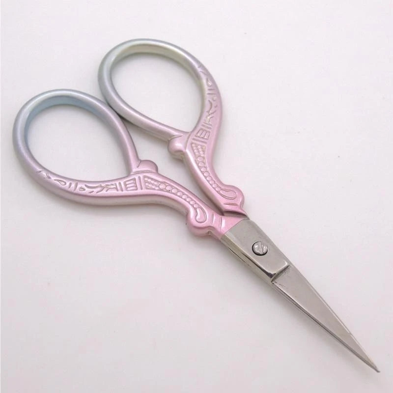 Small Embroidery Scissors Stainless Steel Scissors with Ergonomic Handle For Sewing Needlework Fabric Paper Cutting K1KF Quake