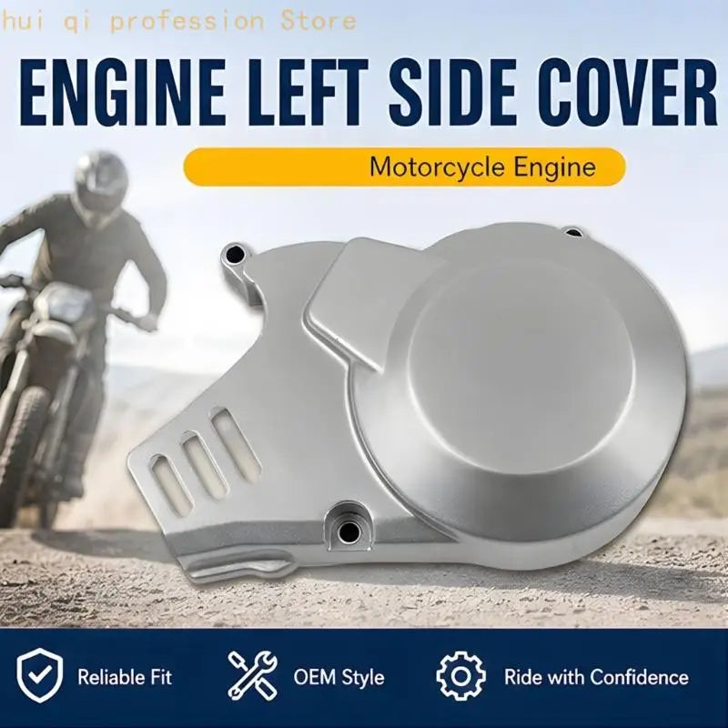 Motorcycle Side Housing Cover with Slotted Guard, Left Side Replacement H8WE Quake