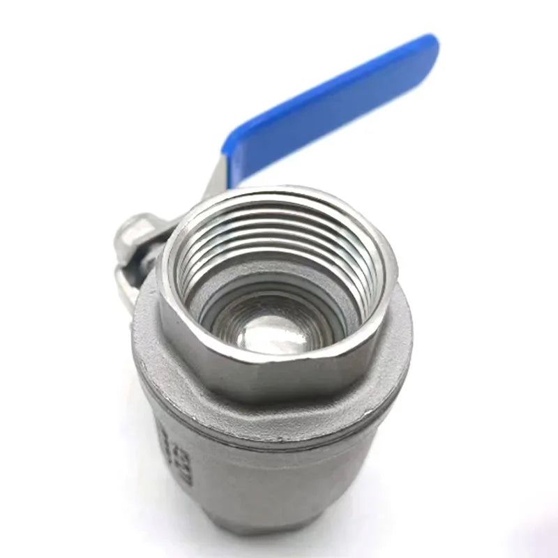 Stainless Steel BallValve SS304 2P Full Port Ball Valve 1/2" 3/4" 1" 1-1/4" Female Valve Vinyl Handle Valves Quake