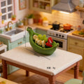 10Pcs Dollhouse Miniature Banana Fruit Pie Resin For Kitchen Furniture Model DIY Micro Landscape Scene Decor Ornament Accessorie Quake green