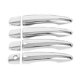 For Nissan Qashqai 2016-2019 Rogue X-Trail 2014-2017 Kicks Car Carbon Fiber Exterior Door Handle Moulding Cover Trim Sticker Quake Smart Silver