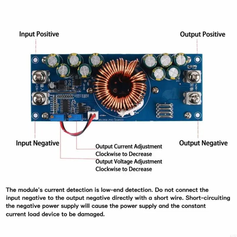 1200W 50A Step Down Adjustable Constant Voltages Module Step-Down Power Supply For DIY Project And Agricultural Irrigation Quake