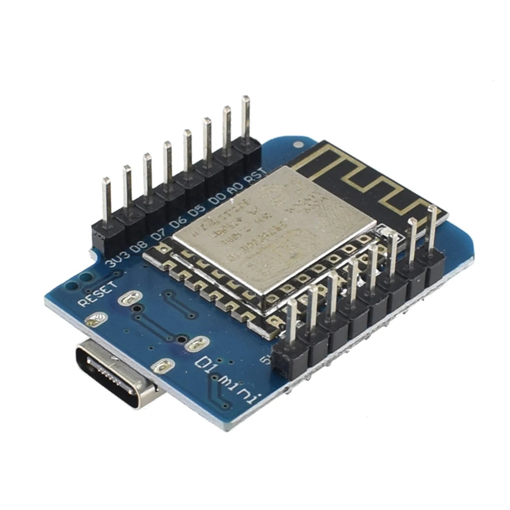 D1 Mini WIFI Development Board NodeMCU Lua Compatible for IoT Applications ESP8266 Microcontroller Support Quake as show
