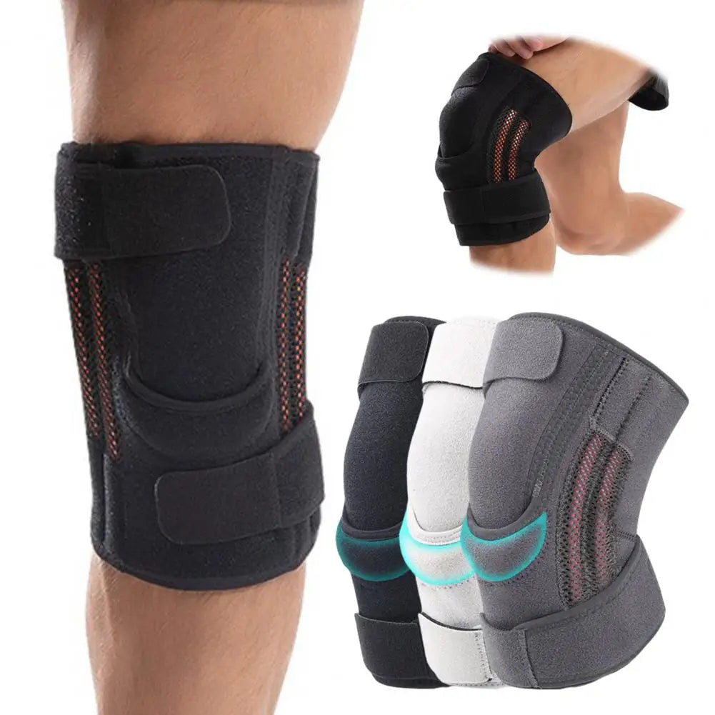 Motorcycle Protective kneepad Sports Knee Brace with Side Stabilizer Patella Gel Pads Compression Knee Sleeve Quake