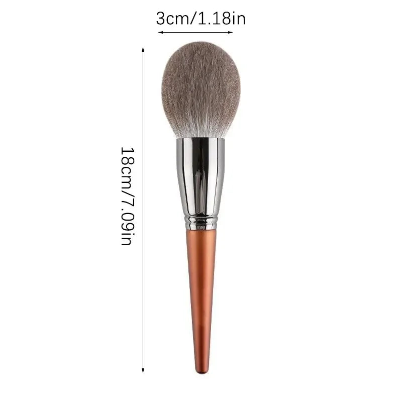 Loose Powder Brush Large Soft Nylon Bristles Round Powder Brushes Foundation Blush Brush Blush & Contour Makeup Cosmetic Brushes Quake 1pc