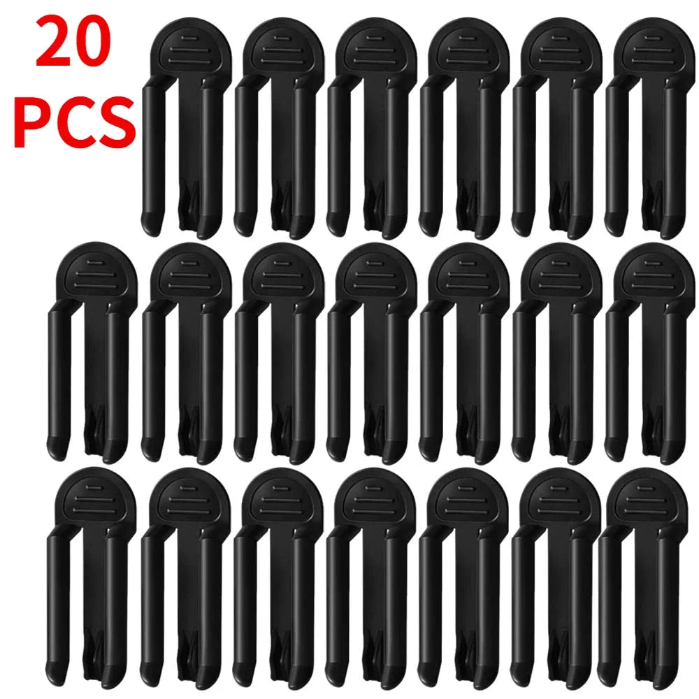 20/2PCS Household Rubbish Clip Garbage Bin Clip Useful Plastic Waste Can Trash Bag Clamp Bin Bag Holder for Kitchen Bathroom Quake 20PCS