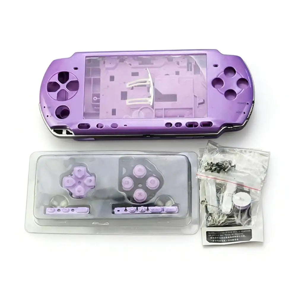 Full Set Housing Shell Case for PSP 3000 PSP3000 03 Version Console Replacement Cover with Buttons Screws Kit Game Accessories 1 Quake purple