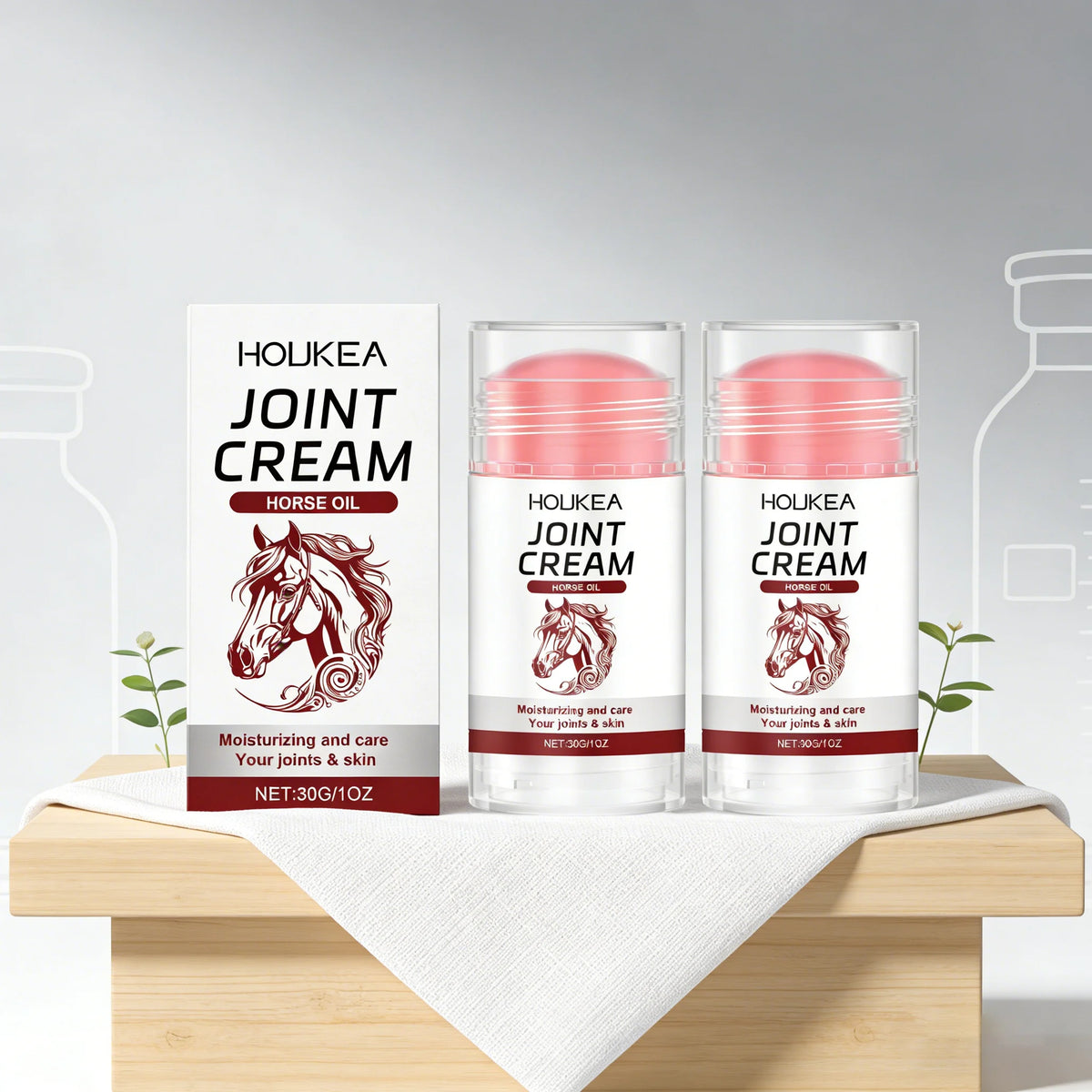 HOUKEA Joint Care Stick for Knees Elbows Hands & Feet - Gentle Massage Moisturizing Relief Valentine's Day Gift External Use Quake 2pc
