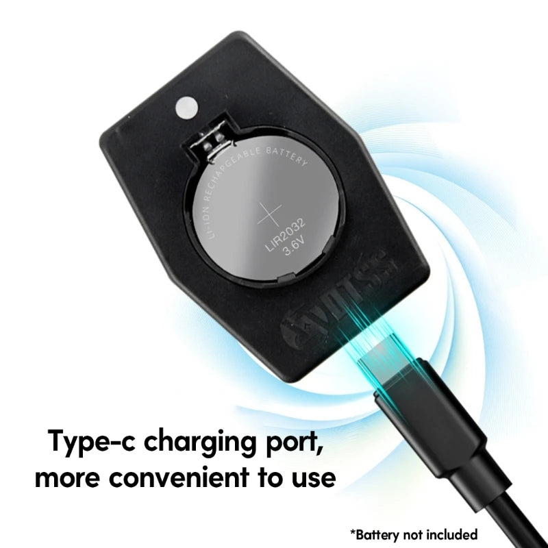 Rechargeable Button Battery Charger with TypeC Cable for Toys and Gadgets LIR2032 2025 2016 Batteries Charging Adapter K1KF Quake