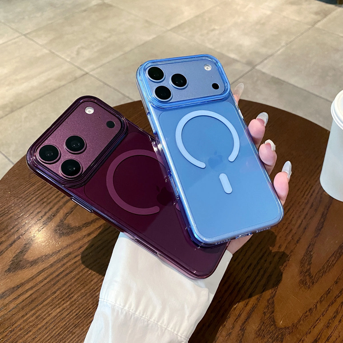 New Transparent Magnetic Phone Case for iPhone 14/15/16/17/pro Max, 17pro & 18pro, Compatible with Magsafe Wireless Charging Quake