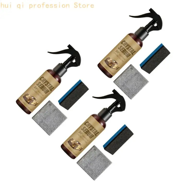 Paint Upkeep Coating Set 300ml Bottle with Applicator Sponge and Microfiber Cloth for Routine Vehicle Detailing H8WE Quake