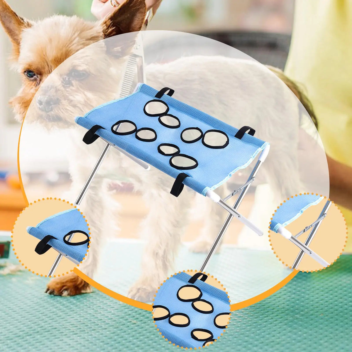 Pet Grooming Hammock Mesh Harness for Puppy Kitten Bath Cleaning Nail Clipping Animal Grooming Accessories Quake