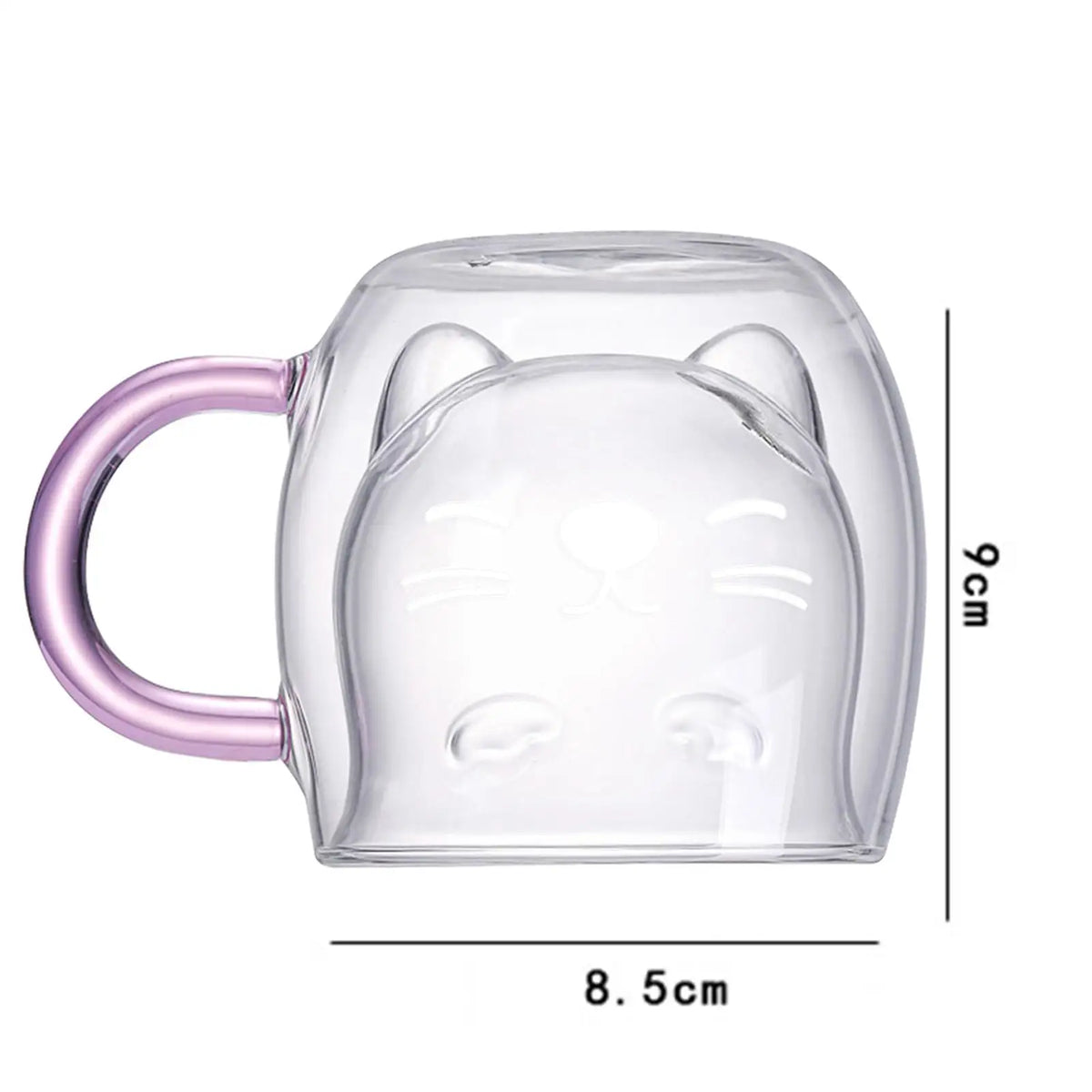 Glass Cup Heat Resistant Borosilicate Glass -Proof Anti-Scalding Cup for Cocktail Quake