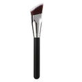 Professional Wide-Angle Foundation Brush Rectangular Bristles Suitable for All Skin Types, Synthetic Fiber Makeup Tool Quake black