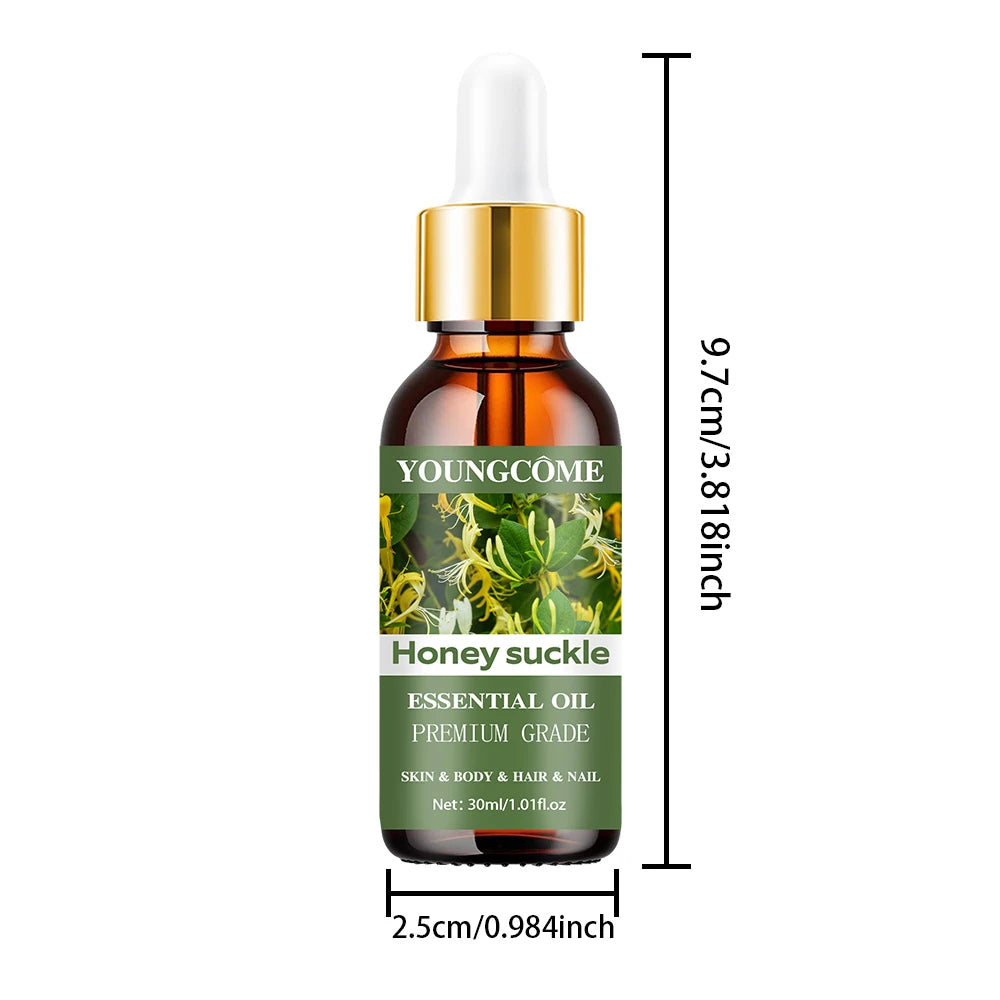 Honeysuckle essential oil, withsoothing skin,soothing physical and mental effects. Suitable for body massage,DIY Beauty Recipes Quake 30ml