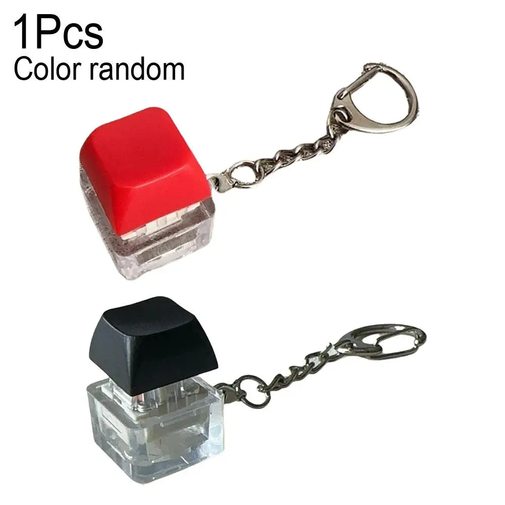 Electric Shock Prank Button Toy that plays tricks on people by pressing buttons Realistic Touch Keychain Pendant Stress Relief Quake