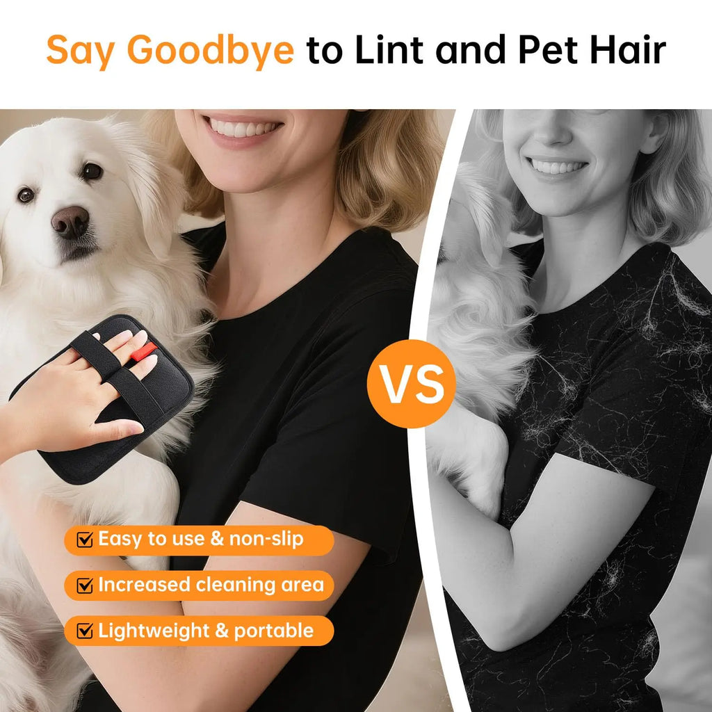 4Pcs Pet Hair Removal Gloves Reusable Electrostatic Cat Dog Hair Remover Grooming Gloves Brush Tool for Couch Carpet Car Seat Quake