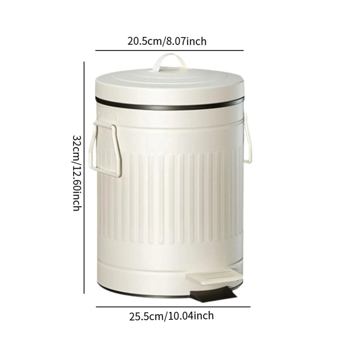 Foot-Operated Trash Bin with Inner Bucket for Kitchen Garage Restroom Dorm Quake
