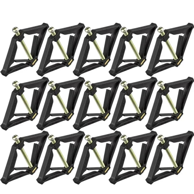 30/1PCS Switch Cassette Repairer 86 Type Old Switch Socket Dark Box Replacement Fixed Support Rod Home Repair Tools Accessories Quake black 6PCS