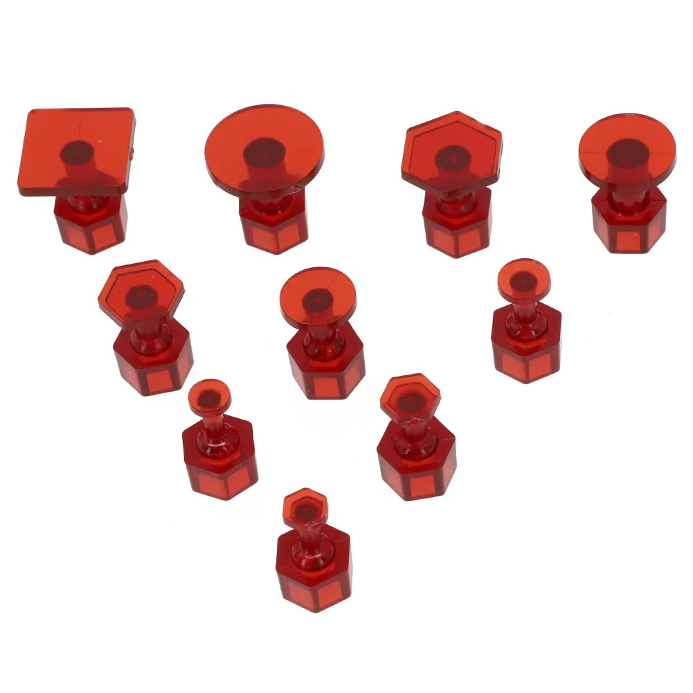 Dent Removal Tools Glue Tabs 10pcs High Quality Multiple Purposes Nylon T Bar Hammer Car Accessories Glue Tabs Quake