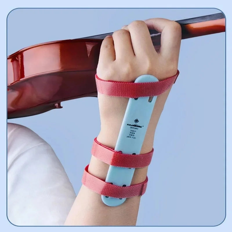 4/4-1/2 Violin Hand Shape Corrector&Wrist Trainer-Adjustable Strap,Posture Correction Training Aid for Beginners/Advanced Player Quake