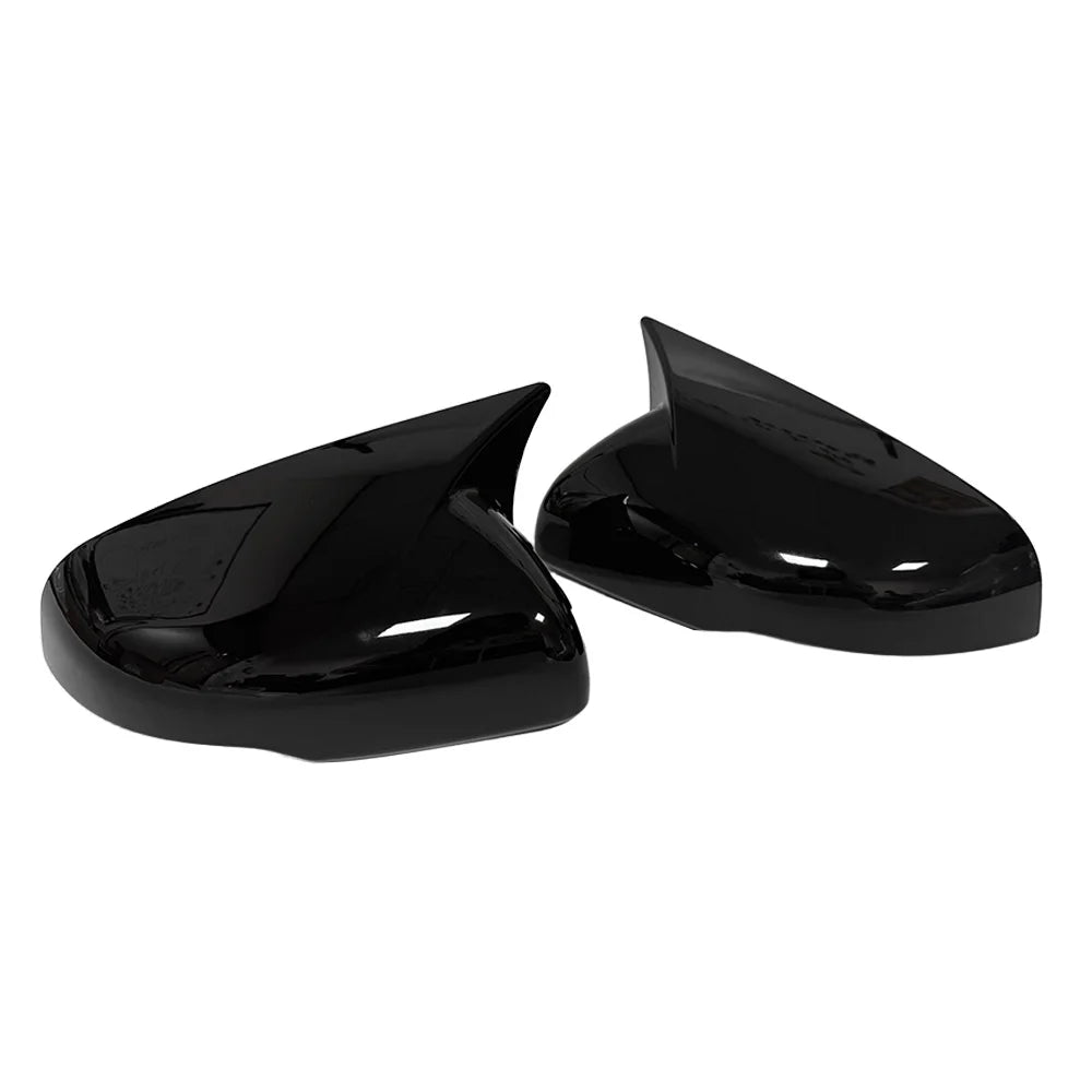 For Kia Sorento 2021 2022 2023 Car Rearview Side Mirror Cover Wing Cap Exterior Door Rear View Case Trim Sticker Carbon Fiber Quake Gloss Black