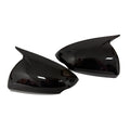 For Hyundai IONIQ 2016-2022 Car Sticker Rearview Side Mirror Cover Wing Cap Exterior Door Rear View Case Trim Carbon Fiber Look Quake Gloss Black