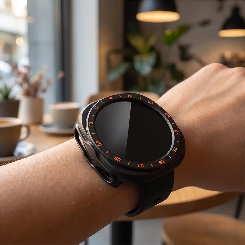 Full Cover Case For Samsung Galaxy Watch9 Watch Ultra 2 PC Bumper with Built In Screen Protector Tool Free Snap On Design Quake