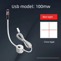 USB Magnetic Laser Guide Red Laser Positioning Light for Sewing Machine Quilting Craft Workbench Alignment Accessory Quake 100mw Cross