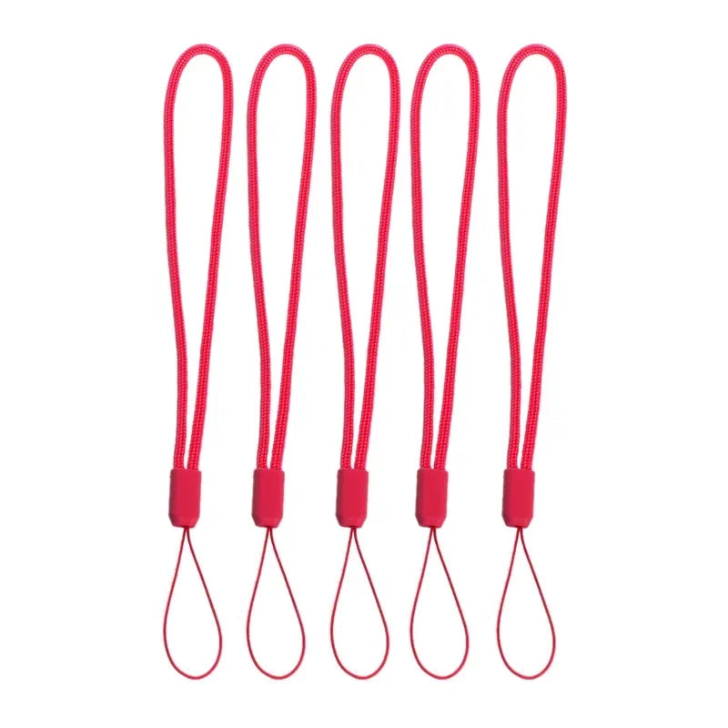Lanyard for Cell Phone Camera Universal Hand 5pcs Wrist Strap Rope Cord Holder Quake red 5pcs