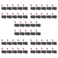 A36T-50 Pcs Mini Micro-Limit Switch Roller Lever SPDT Snap Action LOT Quake black CN
