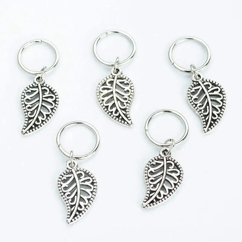 5-50 Pcs/set Opening Silver Hair Ring Hip-hop Hair Braid Charm Dreadlock Beads Clips Cuffs Rings Jewelry Dreadlocks Accessories Quake 5pcs