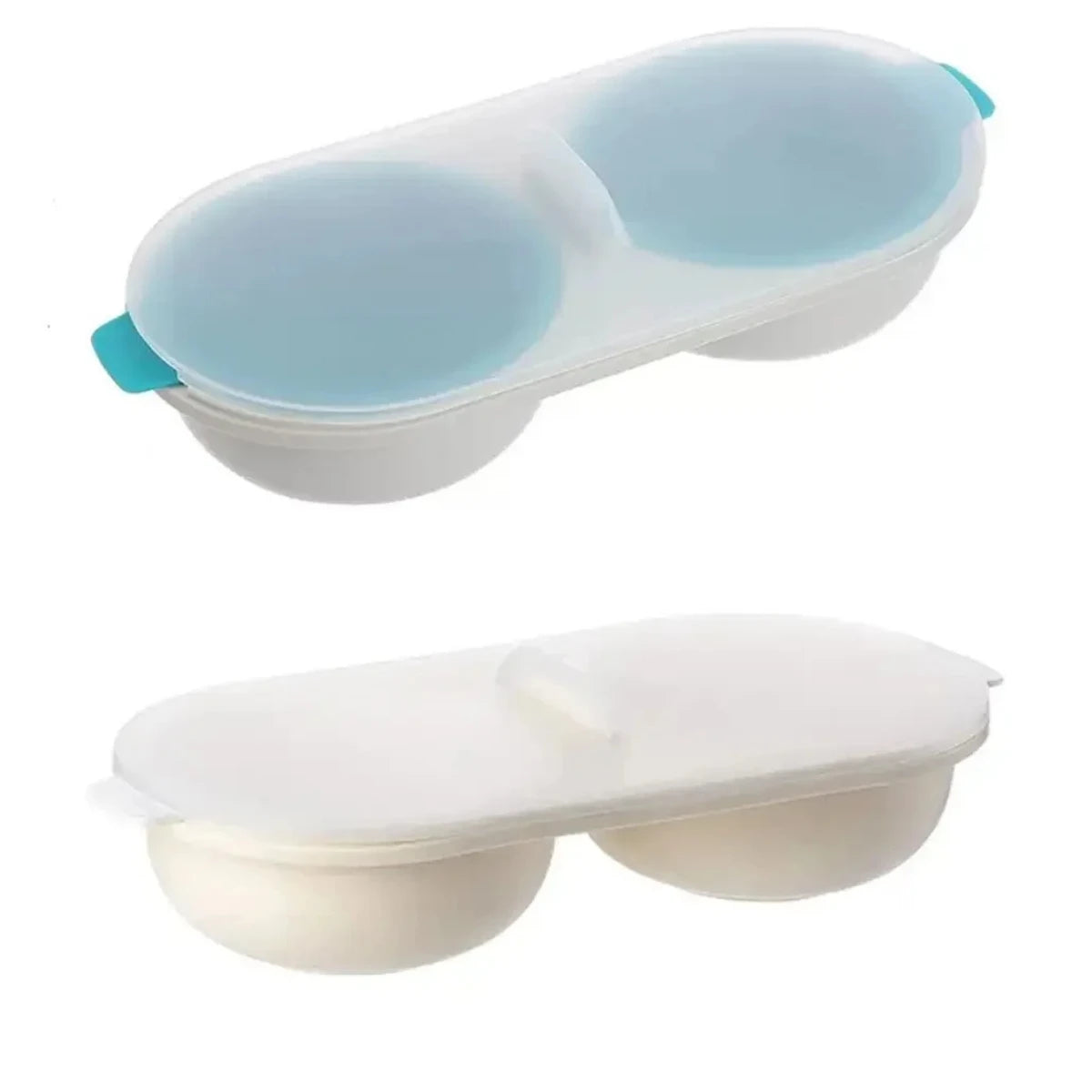 1pc Multi Functional Egg Boiler Household Water Boiling Kitchen Microwave Oven High Temperature Resistant Appliance Quake A AND B